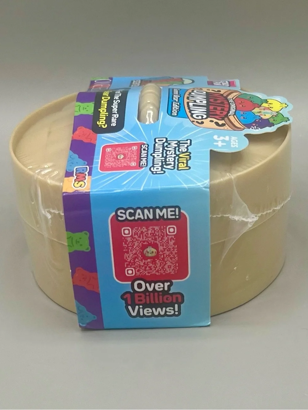 RMS Crazy Fun Mystery GUMMY BEAR Dumpling Bun + Mystery SQUISHY BEAR ~2 Pack